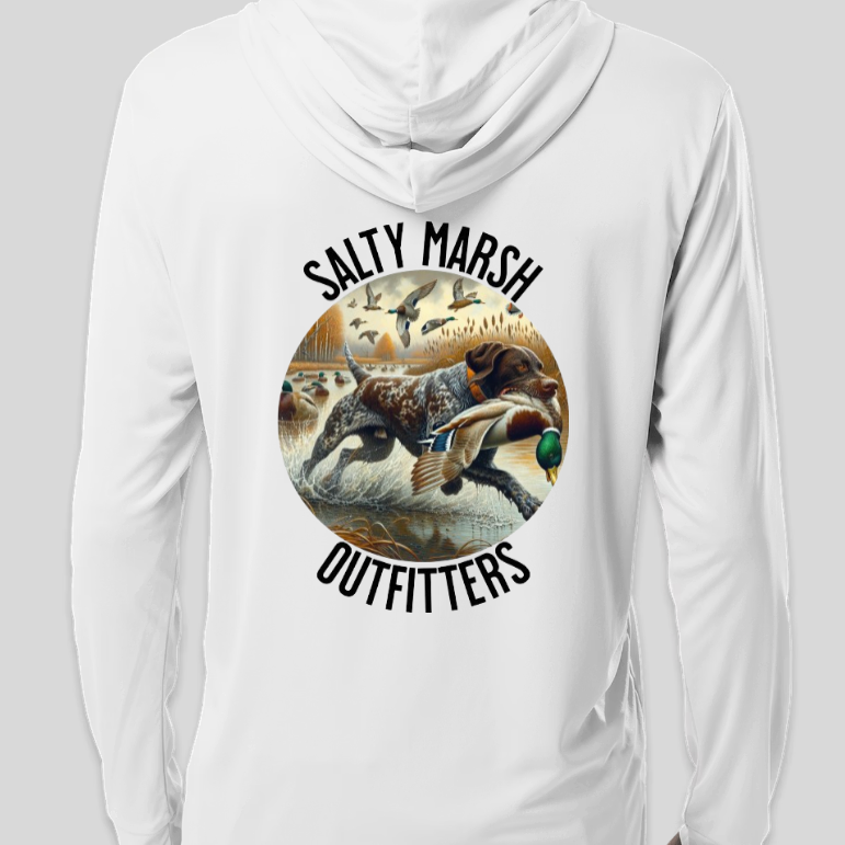 White "Pointer In Action" Pullover