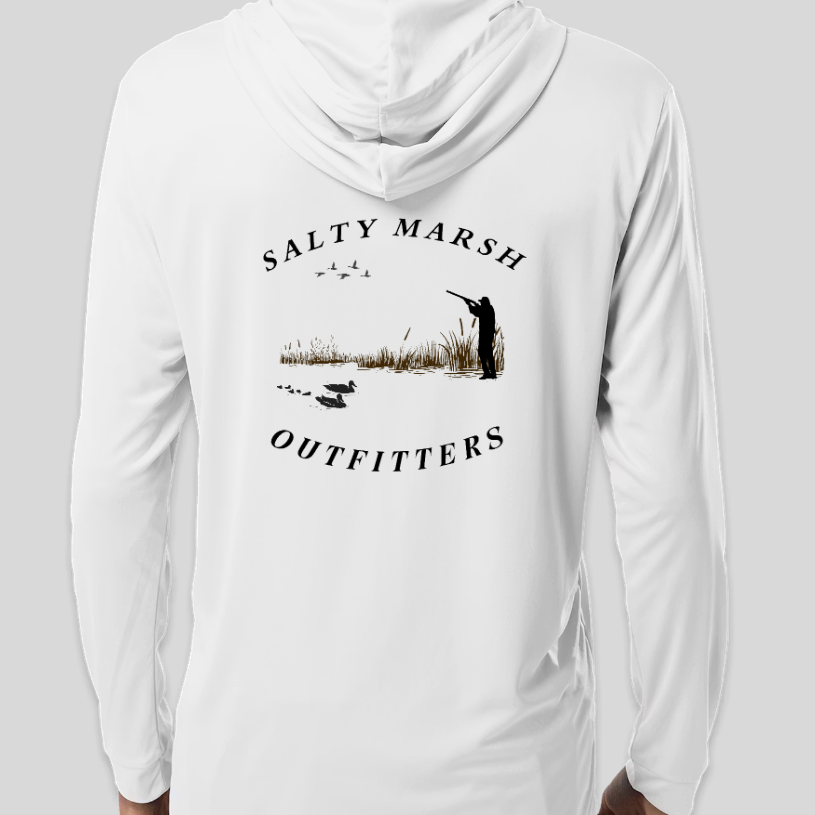 White Salty Marsh Flyover Pullover